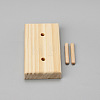 Spools Solid Wood Thread Rack PW-WG78282-01-4