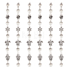 6 Sets Acrylic Imitated Pearl Pendants FIND-AR0003-37-1