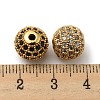  12Pcs Brass Micro Pave Cubic Zirconia Beads ZIRC-NB0001-97-3