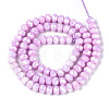 Anti-Tarnish Electroplate Rondelle Glass Beads Strands EGLA-T021-6mm-17-01-2