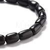 Undyed & Natural Bodhi Wood Beads Stretch Bracelets BJEW-JB05521-2