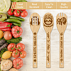 6Pcs Bamboo Spoons & Knifes & Forks AJEW-WH0411-020-4