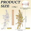 Flower Resin Rhinestone Decorative Corsages for Clothing Accessories PATC-WH0021-064A-2