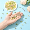 40Pcs 8 Colors Frosted Acrylic Pendants PALLOY-YW00177-4