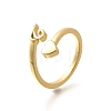 Brass Cuff Rings for Women RJEW-U044-T-4