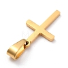 304 Stainless Steel Pendants STAS-P253-09G-2