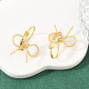 10 Pairs Bowknot Brass Leverback Earrings for Women EJEW-SC0001-91-6