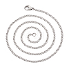 Titanium Steel Curb Chain Necklaces for Men Women NJEW-TAC0001-017-2