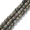 Tibetan Style dZi Beads Strands TDZI-E005-01K-1