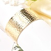 304 Stainless Steel Textured Wide Open Cuff Bangles for Women BJEW-Z067-01G-01-6