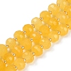 Natural Yellow Agate(Dyed & Heated) Beads Strands G-H057-A14-03-1