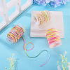 3 Rolls 3 Colors Segment Dyed Macrame Cotton Cord OCOR-TA0004-20B-5