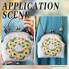 DIY Ethnic Style Flower Pattern Embroidery Crossbody Bags Kits DIY-WH0034-36-5