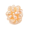 Natural Cultured Freshwater Pearl Woven Beads PEAR-JF00003-02-2