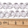 Baking Paint Transparent Glass Beads Strands DGLA-A08-T8mm-KD08-4