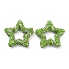 Star Shape Polymer Clay Rhinestone Beads CLAY-NH0001-06I-1