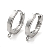 Brass Hoop Earrings Finding KK-H455-62P-1