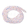 Transparent Electroplate Glass Beads Strands GLAA-Q099-B01-M02-3