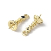 Brass Micro Pave Cubic Zirconia Peg Bails Charms KK-D324-26G-3