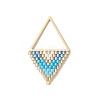 MIYUKI Glass Seed Beaded Pendants PALLOY-MZ01271-01-1