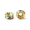 Brass Rhinestone Spacer Beads RB-A014-Z6mm-28G-3
