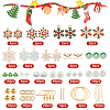 DIY Christmas Snowflake Earring Making Kit DIY-SC0022-84-2