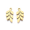 Ion Plating(IP) 201 Stainless Steel Pendants STAS-T044-285G-2