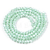 Opaque Solid Color Electroplate Glass Beads Strands LS-EGLA-A039-P2mm-A20-3