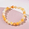 7MM Natural Yellow Shell Round Beaded Stretch Bracelets SH-CBACA76-18C-3