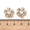 Brass Pave Cubic Zirconia Multi-Strands Links KK-B172-21G-01-3