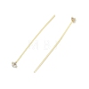 Brass Micro Pave Clear Cubic Zirconia Head Pins KK-M306-09G-02-3