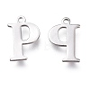 Tarnish Resistant 304 Stainless Steel Charms STAS-H112-P-P-2