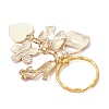 Flower with Bag Alloy Enamel Keychains KEYC-JKC01446-4