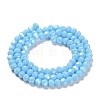 Electroplate Opaque Glass Beads Strands EGLA-A035-P4mm-A08-2