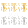 Unicraftale 8Pcs 2 Colors 201 Stainless Steel Pendants STAS-UN0044-21-1