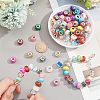  120Pcs 4 Style Resin & Acrylic European Beads OPDL-NB0001-15-3