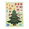6Pcs Christmas Tree Paper Self-Adhesive Picture Stickers STIC-C010-31-3