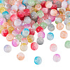 180Pcs 9 Colors Two Tone Transparent Crackle Glass Beads Strands GLAA-TA0001-97-2