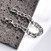 Tarnish Resistant 304 Stainless Steel Cable Chain Bracelets BJEW-I238-09P-3