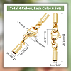   24Pcs 4 Colors Brass Lobster Claw Clasps KK-PH0002-97-5