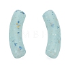 Marbled Stone Style Opaque Acrylic Beads OACR-G009-04A-3