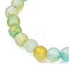 Frosted Acrylic Beads Stretch Bracelets for Women Men BJEW-JB13591-6