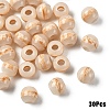 30Pcs Resin European Beads RESI-YW0006-36B-1