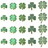 20Pcs 5 Styles Saint Patrick's Day Clover Alloy Enamel Lapel Pin Back Brooches for Backpack Clothes JEWB-CJ0003-65-1
