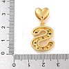 Brass Micro Pave Colorful Cubic Zirconia Pendants KK-P281-01G-S-3