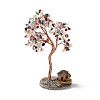Natural Gemstone Tree Display Decoration DJEW-G027-04RG-02-1