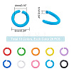   200Pcs 10 Colors Zinc Alloy Open Jump Rings FIND-PH0006-86-3