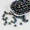 Faceted Colorful Eco-Friendly Poly Styrene Acrylic Round Beads SACR-K001-8mm-45-2