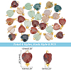 Unicraftale 32Pcs 4 Style Mixed Gemstone Charms G-UN0001-14-3