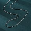 Brass Column Link Chain Necklaces for Women NJEW-D302-05P-4